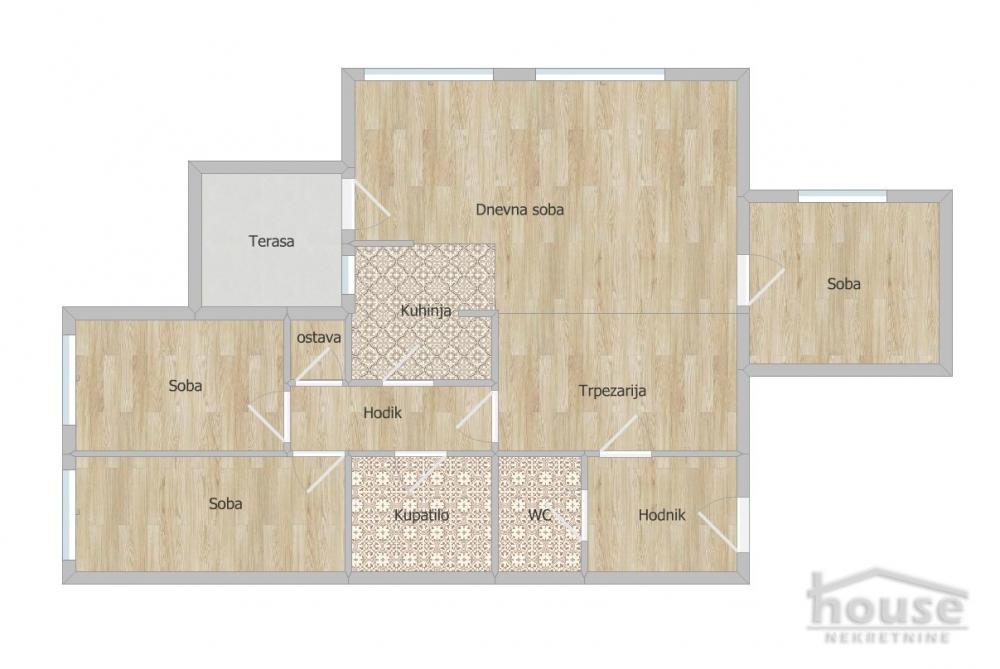 Slika 1 - Stan,NOVI SAD,TELEP,kv: 94.00, € 195000, ID: 1063231