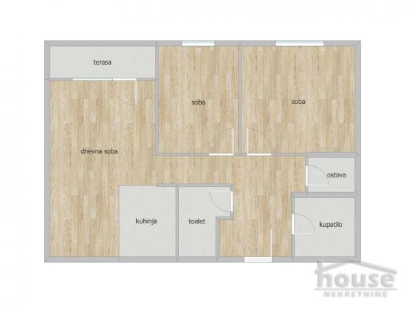 Slika 1 - Stan,NOVI SAD,NOVO NASELJE ŠONSI,kv: 58.00, € 200000, ID: 1062489