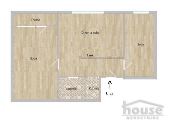 Slika 1 - Stan,NOVI SAD,BULEVAR,kv: 60.00, € 150000, ID: 1064008