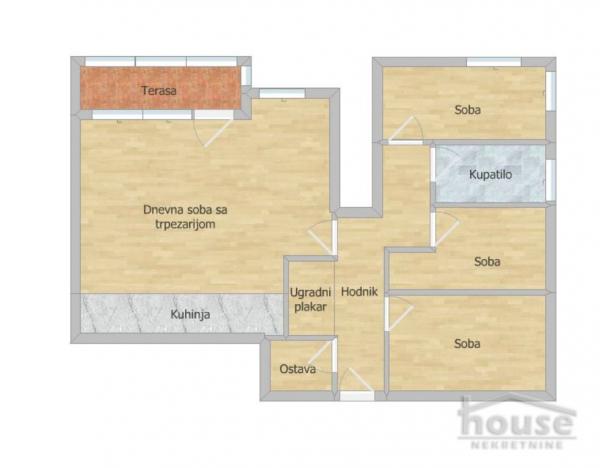 Slika 1 - Stan,NOVI SAD,SAJAM,kv: 70.00, € 107120, ID: 1063134