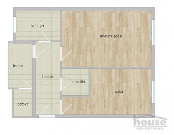 Slika 1 - Stan,NOVI SAD,GRBAVICA,kv: 56.00, € 147000, ID: 1063282