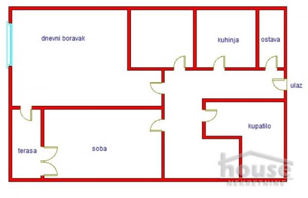 Slika 1 - Stan,NOVI SAD,NOVA DETELINARA,kv: 54.00, € 144200, ID: 1057146