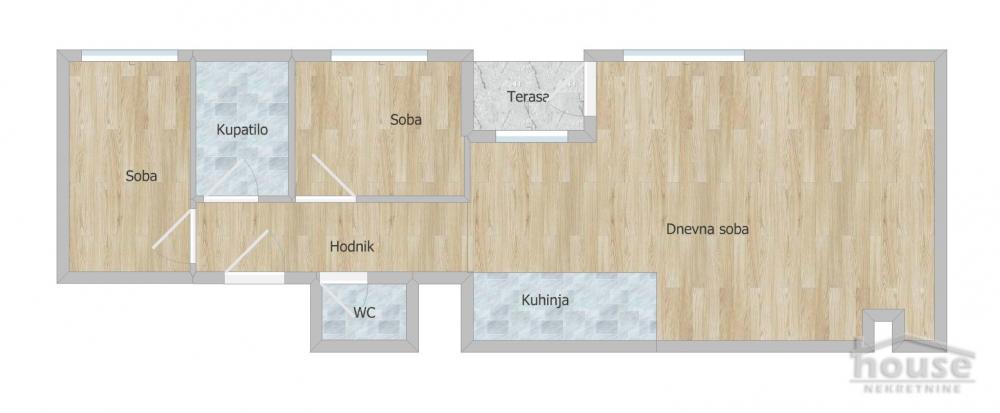 Slika 10 - Stan,NOVI SAD,PODBARA,kv: 57.00, € 150500, ID: 1062659