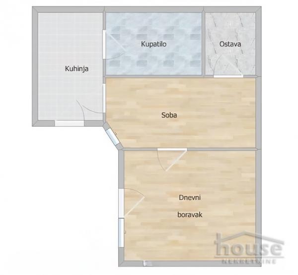 Slika 1 - Stan,NOVI SAD,CENTAR,kv: 54.00, € 89100, ID: 1063813