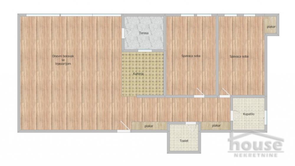 Slika 1 - Stan,NOVI SAD,SAJAM,kv: 75.00, € 298000, ID: 1062695