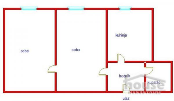 Slika 2 - Stan,NOVI SAD,DETELINARA,kv: 47.00, € 120000, ID: 1052222