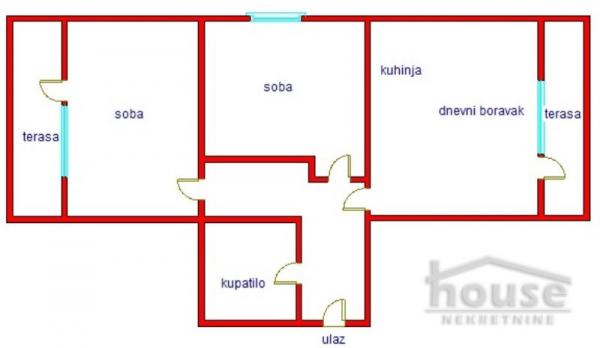 Slika 1 - Stan,NOVI SAD,CENTAR,kv: 57.00, € 180250, ID: 1057342