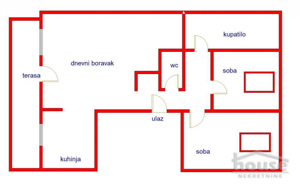 Slika 1 - Stan,NOVI SAD,PODBARA,kv: 65.00, € 169950, ID: 1060967