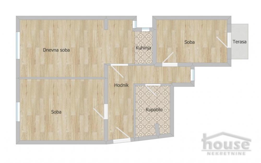 Slika 1 - Stan,NOVI SAD,CENTAR,kv: 75.00, € 262500, ID: 1063502