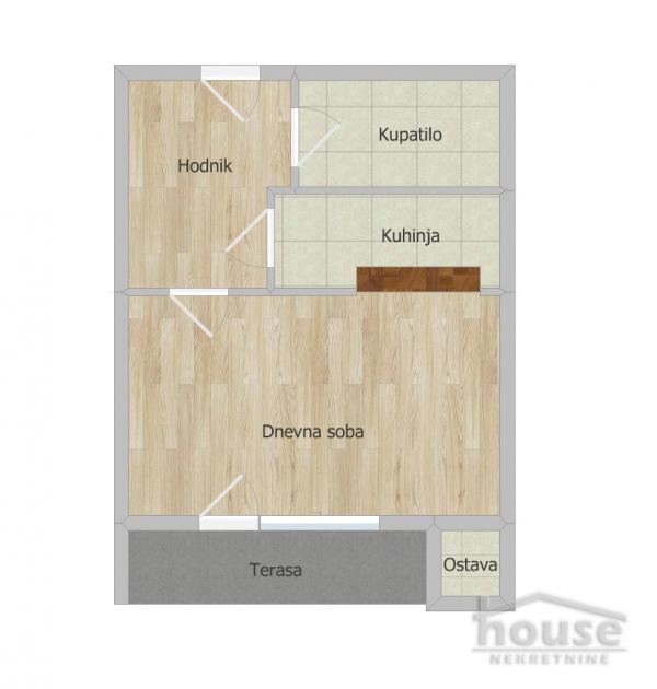 Slika 1 - Stan,NOVI SAD,CENTAR,kv: 32.00, € 107120, ID: 1062966