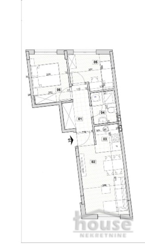 Slika 1 - Stan,NOVI SAD,GRBAVICA,kv: 44.00, € 90640, ID: 1061108