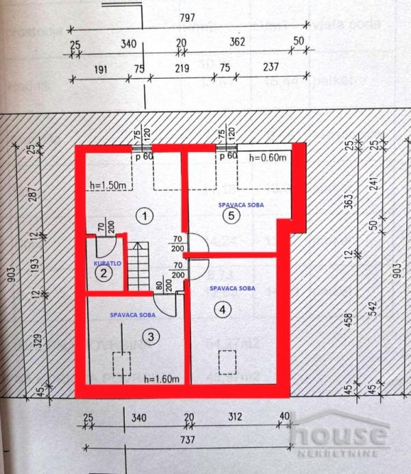 Slika 1 - Stan,NOVI SAD,CENTAR,kv: 88.00, € 199400, ID: 1063035