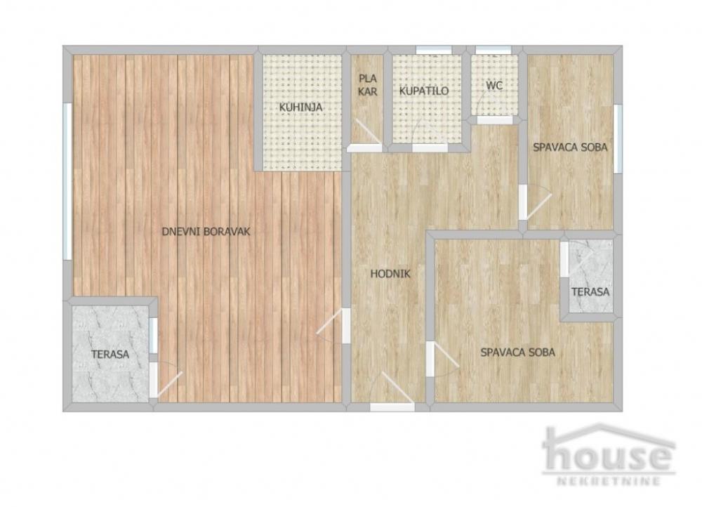 Slika 1 - Stan,NOVI SAD,BULEVAR EVROPE,kv: 71.00, € 175000, ID: 1063104