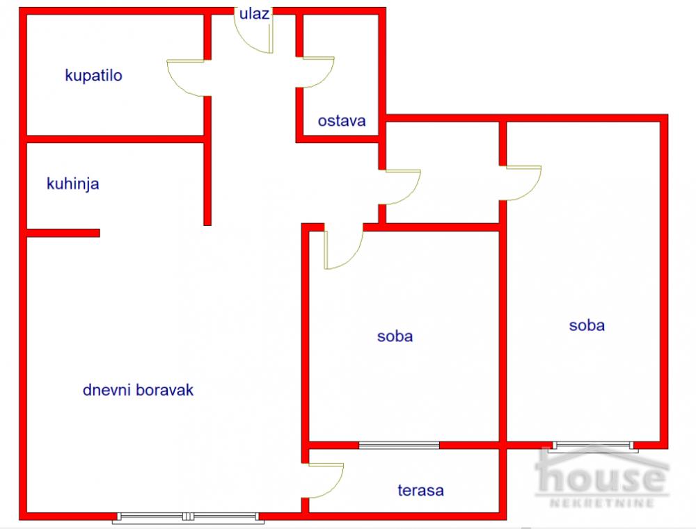 Slika 1 - Stan,NOVI SAD,BULEVAR,kv: 65.00, € 206000, ID: 1061235