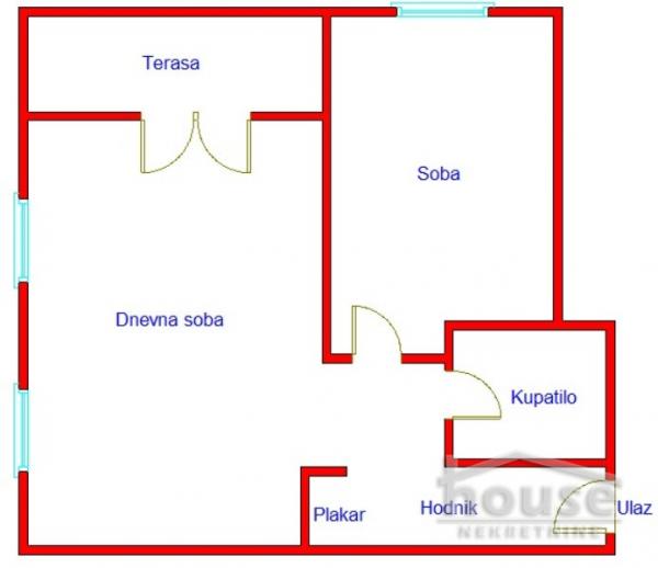 Slika 1 - Stan,NOVI SAD,NOVA DETELINARA,kv: 47.00, € 142140, ID: 1057768