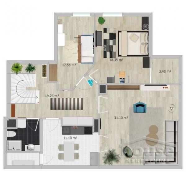 Slika 2 - Stan,NOVI SAD,SOCIJALNO,kv: 108.00, € 256470, ID: 1056886