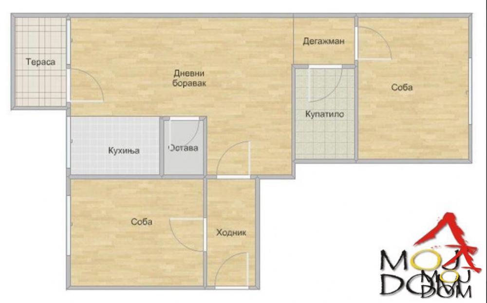 Slika 10 - Stan,NOVI SAD,STANICA,kv: 69, € 164800, ID: 1019047