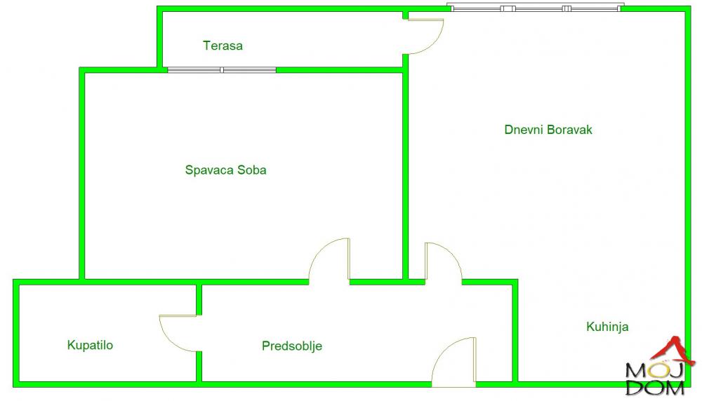 Slika 11 - Stan,NOVI SAD,PODBARA,kv: 47, € 175000, ID: 1029839