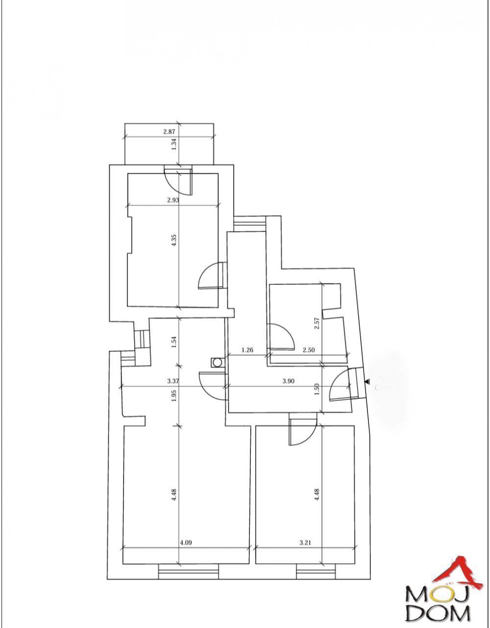 Glavna slika -Stan,NOVI SAD,CENTAR,kv: 75, € 270300, ID: 1029954