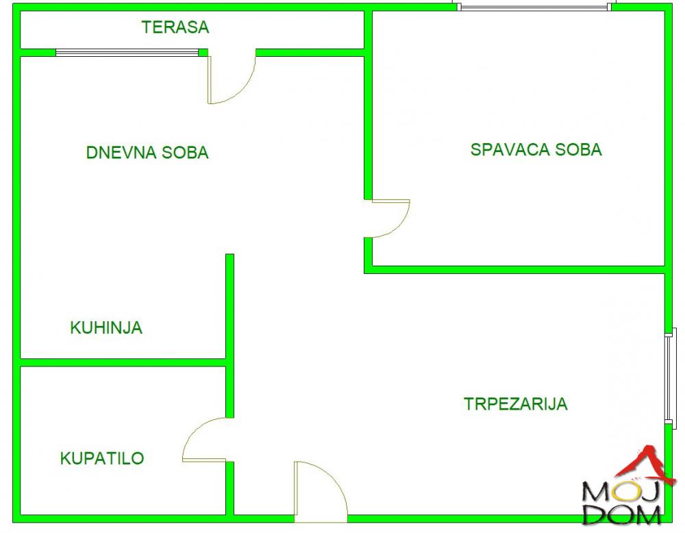 Slika 9 - Stan,NOVI SAD,ADICE,kv: 52, € 125000, ID: 1027711