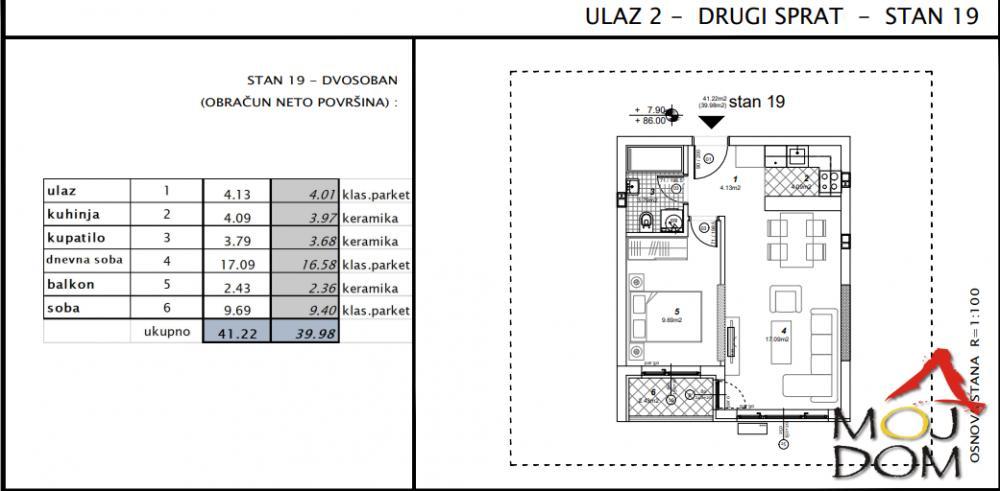 Glavna slika -Stan,NOVI SAD,TELEP,kv: 40, € 105000, ID: 1030451