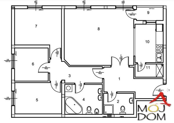 Slika 7 - Stan,NOVI SAD,KLISA,kv: 93, € 172400, ID: 1019480