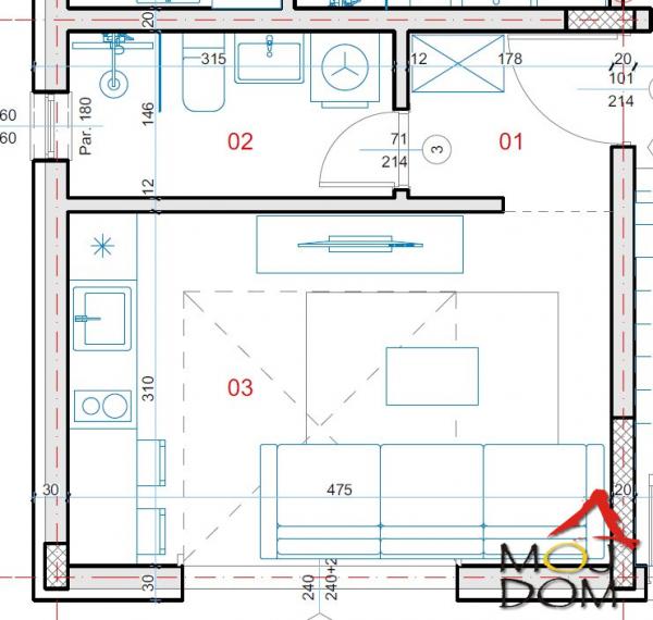 Slika 4 - Stan,NOVI SAD,SEVERNI TELEP,kv: 21, € 56650, ID: 1028730