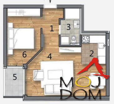 Slika 6 - Stan,NOVI SAD,TELEP,kv: 44, € 118800, ID: 1028884