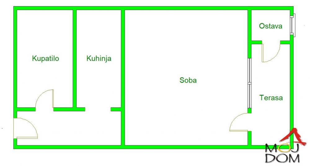 Slika 11 - Stan,NOVI SAD,ROTKVARIJA,kv: 32, € 107000, ID: 1029621