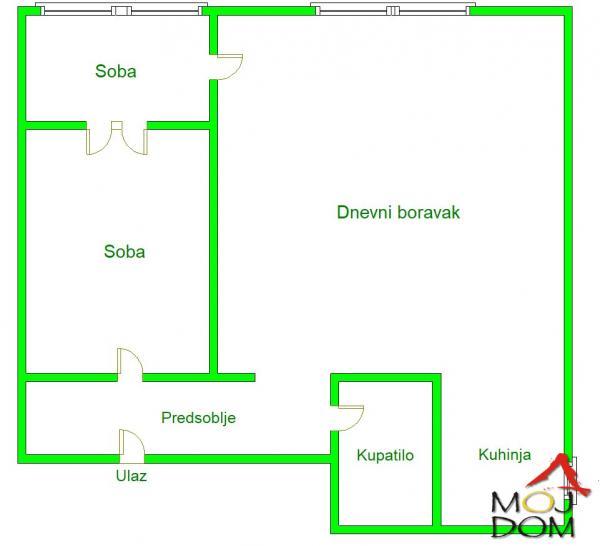 Glavna slika -Stan,NOVI SAD,ADICE,kv: 54, € 123600, ID: 1029783