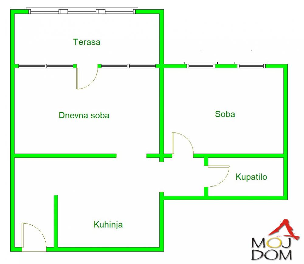 Slika 8 - Stan,NOVI SAD,GRBAVICA,kv: 57, € 133900, ID: 1029803