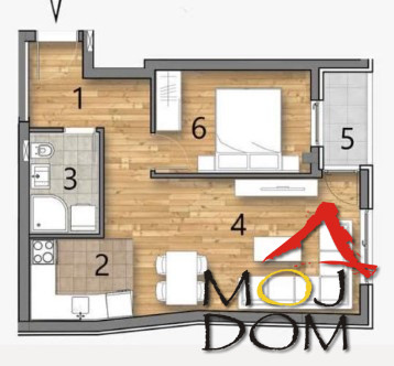 Slika 6 - Stan,NOVI SAD,TELEP,kv: 44, € 121000, ID: 1028886