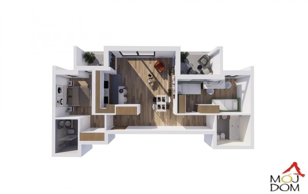 Slika 6 - Stan,NOVI SAD,GRBAVICA,kv: 72, € 256260, ID: 1030826