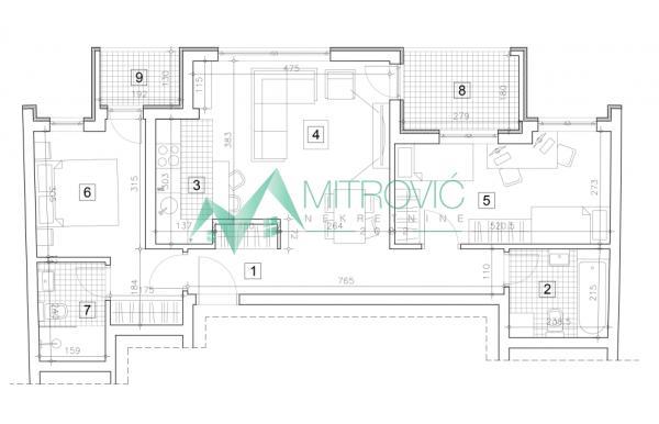 Glavna slika -Novi Sad, Grbavica - Luksuzan vid stanovanja na lepoj i urbanoj lokaciji 
