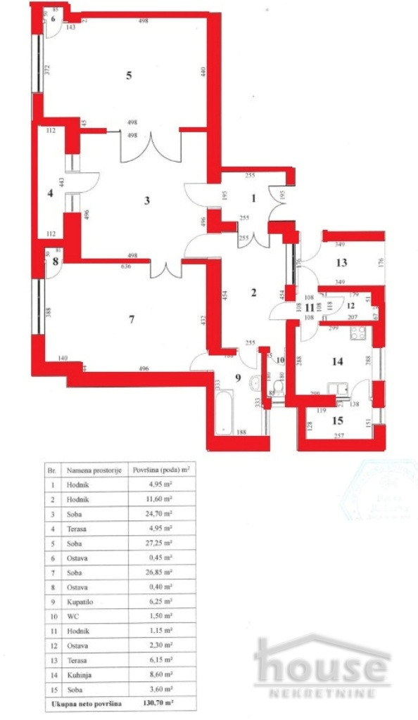 Slika 1 - Stan,NOVI SAD,CENTAR,kv: 131.00, € 450000, ID: 1064128