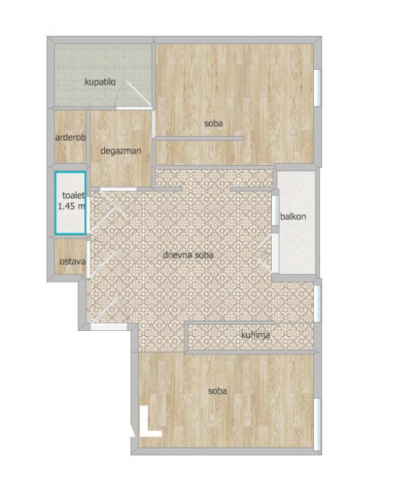 Slika 1 - Stan,NOVI SAD,LIMAN 1,kv: 81.00, € 199900, ID: 1101009