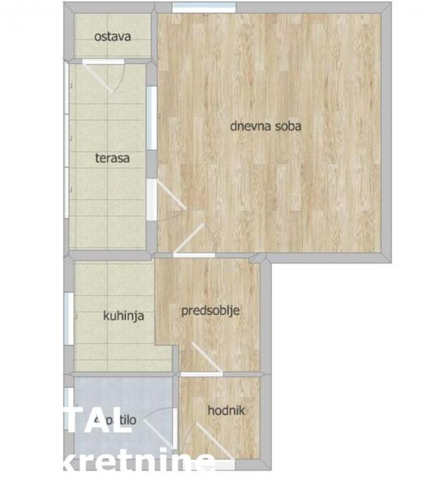 Slika 11 - Stan,NOVI SAD,NOVO NASELJE - JUGOVIĆEVO,kv: 36.00, € 104030, ID: 1101022