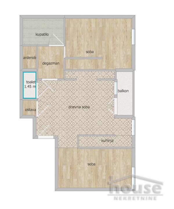 Slika 1 - Stan,NOVI SAD,LIMAN 1,kv: 81.00, € 199900, ID: 1064161