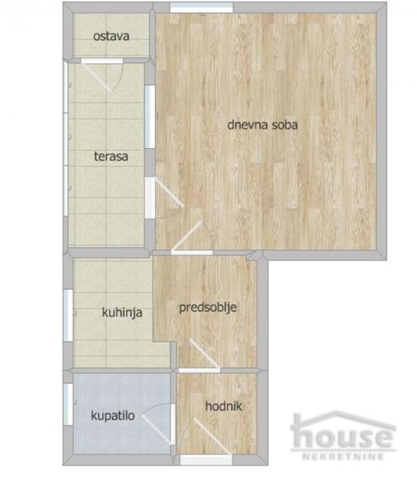 Slika 1 - Stan,NOVI SAD,NOVO NASELJE - JUGOVIĆEVO,kv: 36.00, € 104030, ID: 1064174