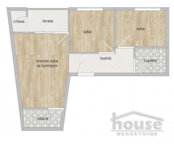 Glavna slika -Stan,NOVI SAD,SOCIJALNO,kv: 59.00, € 165200, ID: 1064267