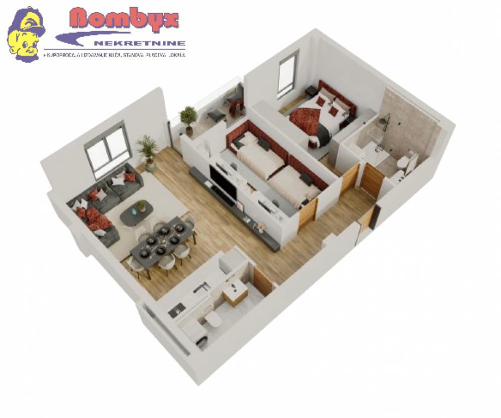 Glavna slika -Trosoban stan 69m u izgradnji Salajka TOP lokacija