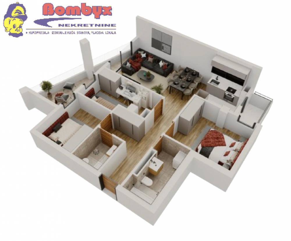 Glavna slika -Četvorosoban stan 80m u izgradnji Salajka TOP lokacija