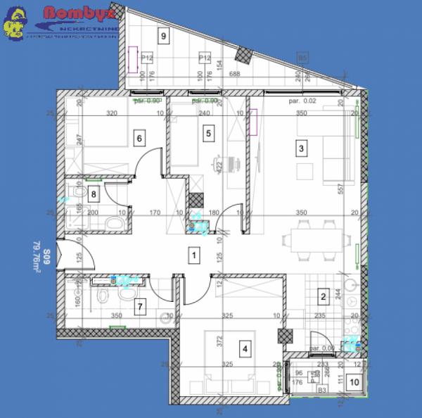 Slika 1 - Četvorosoban stan 80m u izgradnji Salajka TOP lokacija