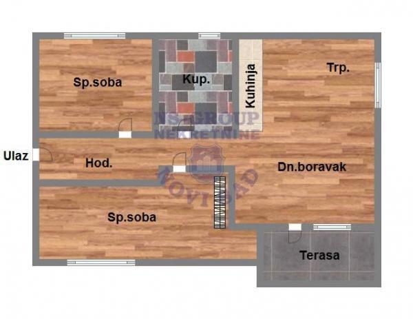Glavna slika -TROSOBAN  NOV NA 1.SPRATU