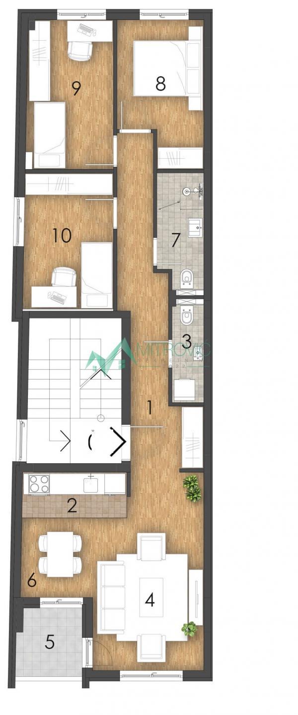 Glavna slika -Četvorosoban, 79m2, Telep Novi Sad, sa terasom, sa parkingom