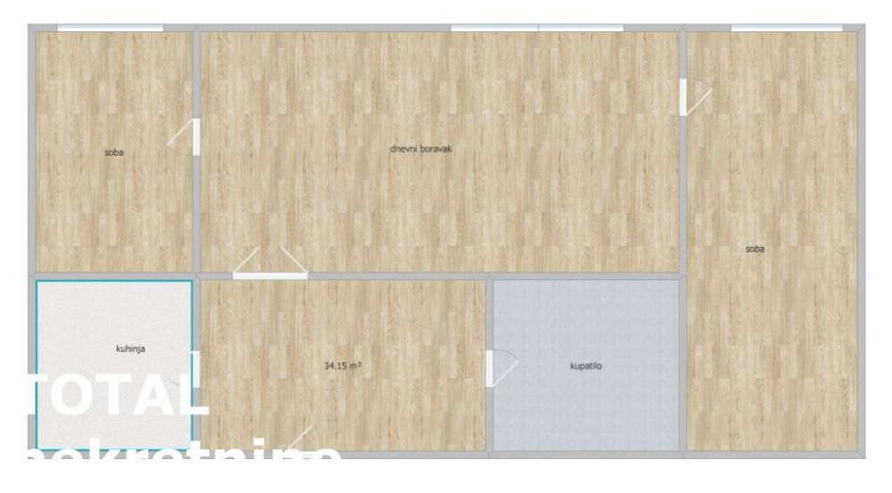 Slika 1 - Stan,NOVI SAD,LIMAN 1,kv: 44.00, € 132000, ID: 1101152