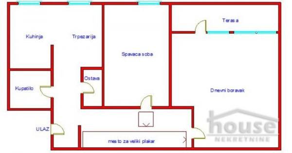 Slika 1 - Stan,NOVI SAD,CENTAR,kv: 51.00, € 130000, ID: 1059790