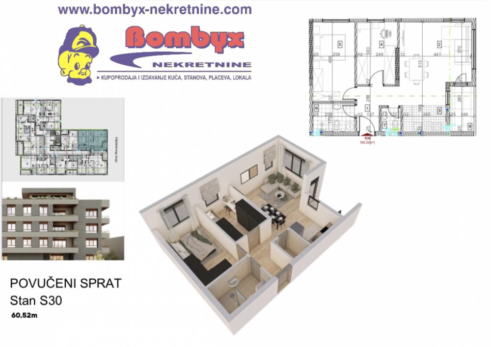 Slika 3 - Trosoban stan 61m Sremska Kamenica u izgradnji