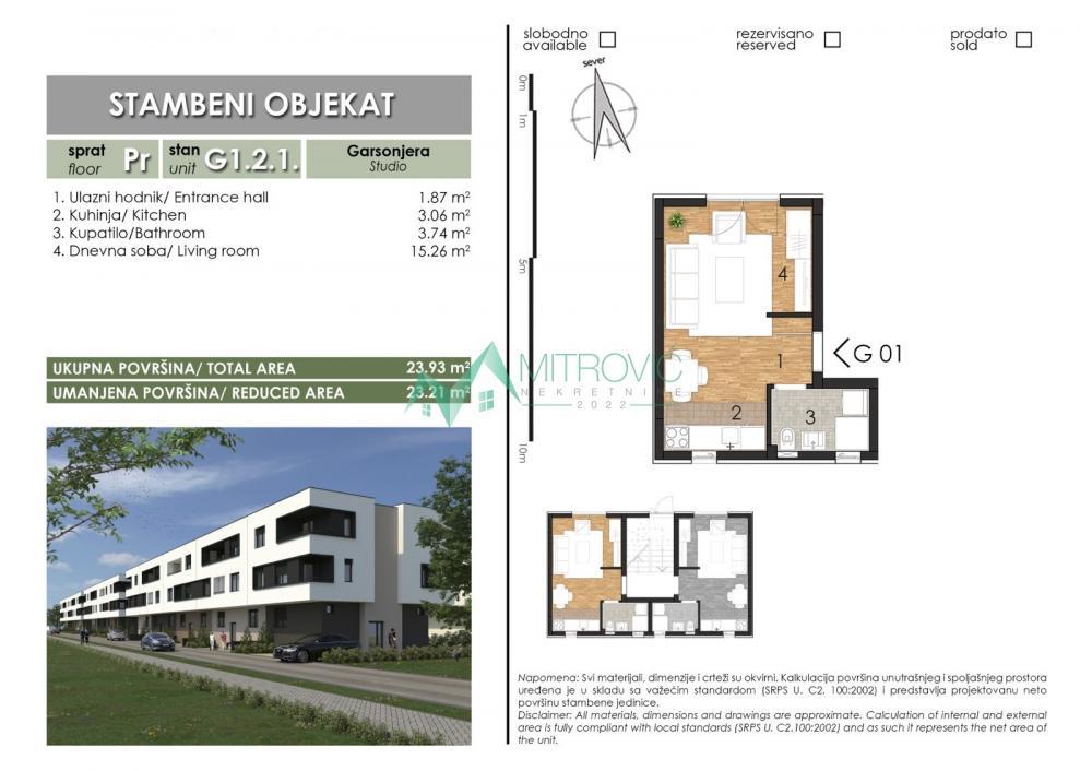 Glavna slika -Adice odlična garsonjera u izgradnji 