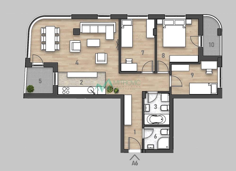 Glavna slika -Urbani komfor, vrhunska lokacija - STAN 87m2